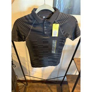 Boys Seamless Golf Polo Shirt All In Motion™ Black S